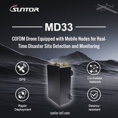 UAV를 위한 30Mbps 2.4G 30 킬로미터 원거리 비디오 송신기